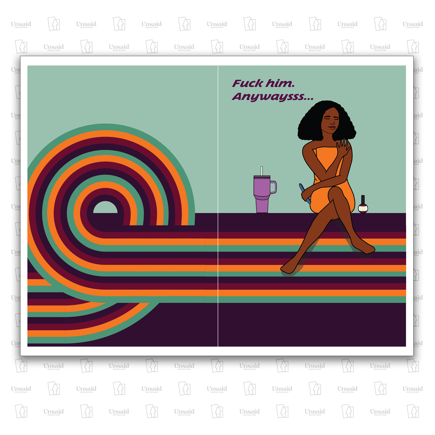 Fuck him - Breakup and Divorce card