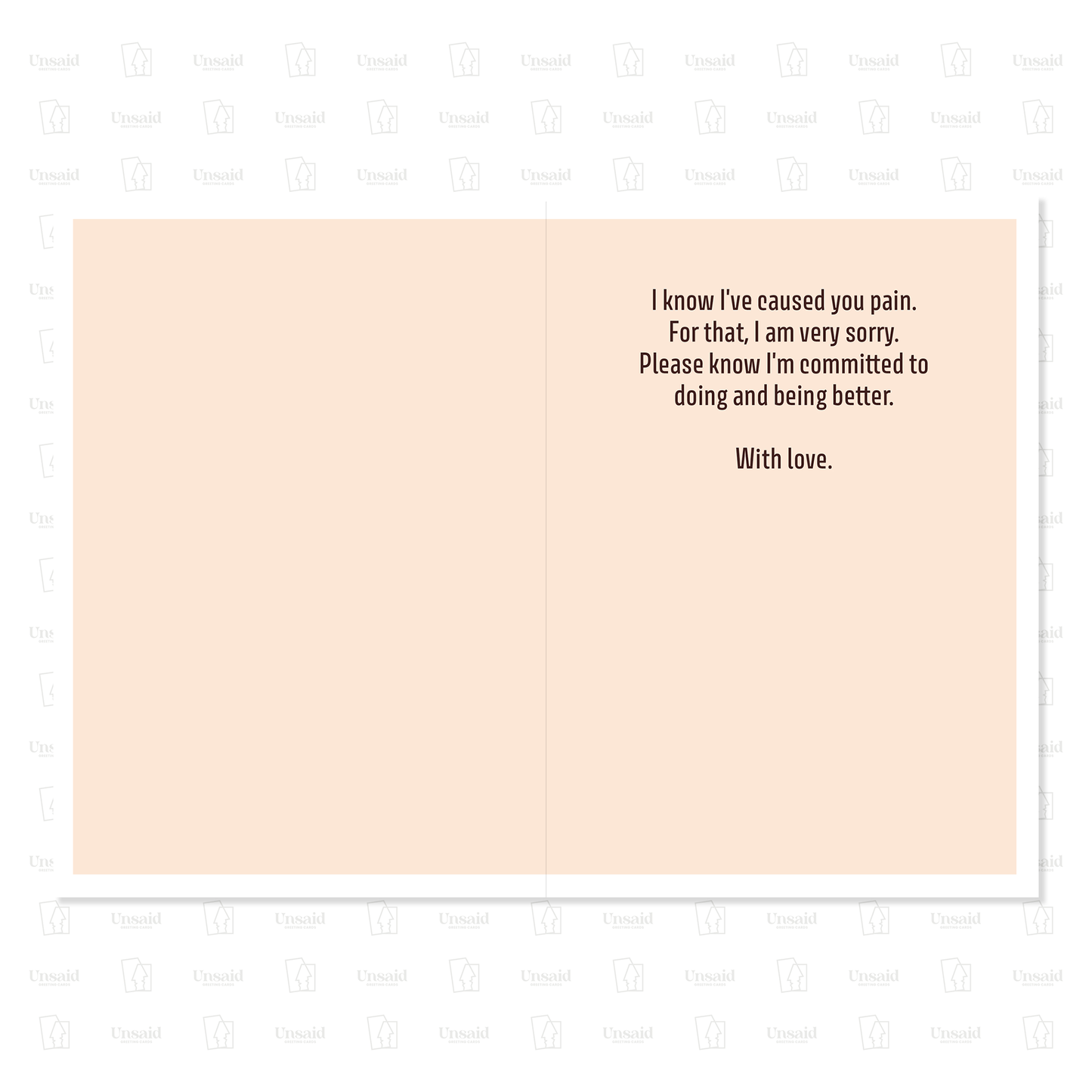 I'm sorry - Recovery and 12-Step Amends Card