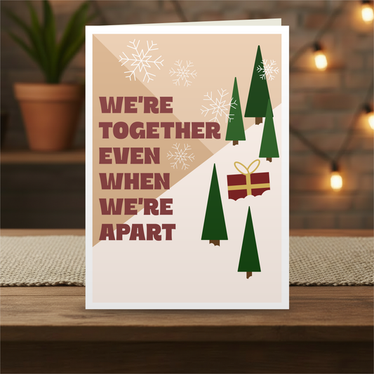 A Far Away Christmas - Christmas card for long-distance, military personnel