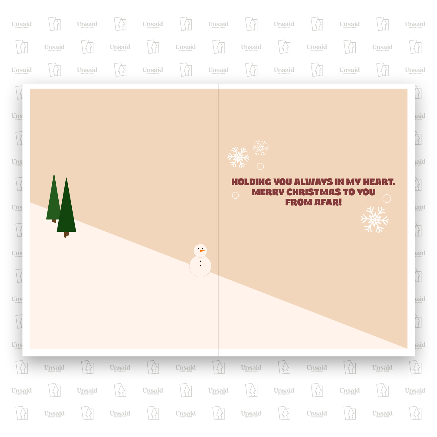 A Far Away Christmas - Christmas card for long-distance, military personnel