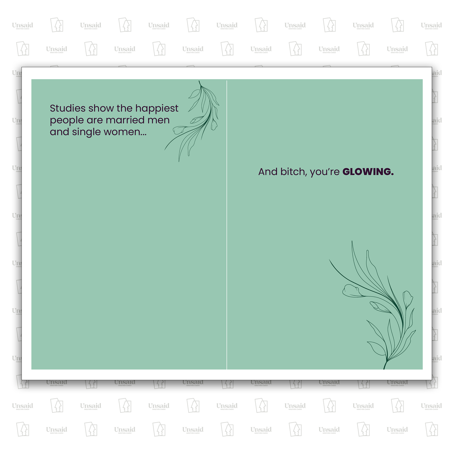You're Glowing - Breakup and Divorce card