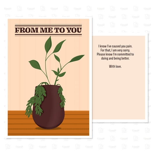 I'm sorry - Recovery and 12-Step Amends Card