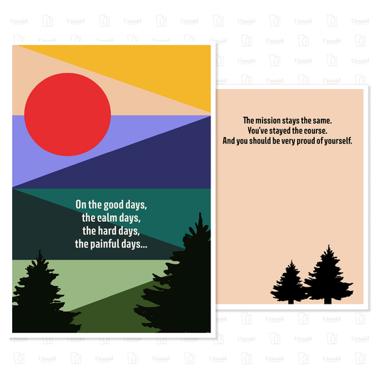 The Mission - Greeting card for recovery and sobriety