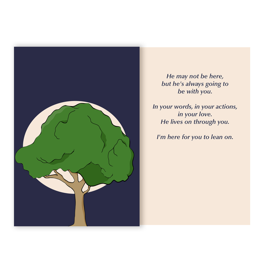 He lives on through you - Card for remembering Dad on Father's Day