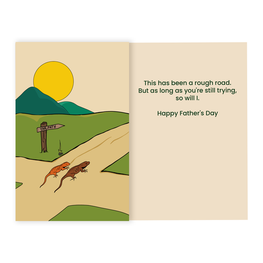 Rough Road - Father's Day card for strained relationships