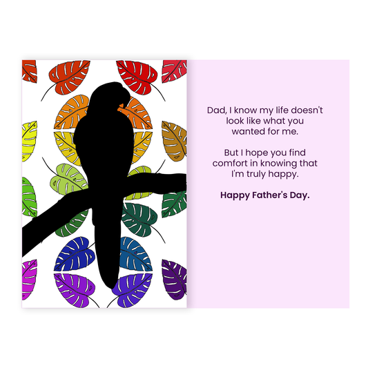 I'm happy - Father's Day card for Pride